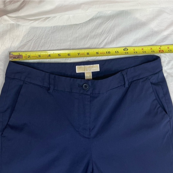 Michael By Michael Kors dark blue stretch mid rise ankle pant’s trousers size 8 - Picture 9 of 16